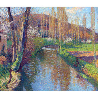 РЕПРОДУКЦИИ НА КАРТИНИ Река Вер надолу по течението от Лабастид дю Вер (1925)